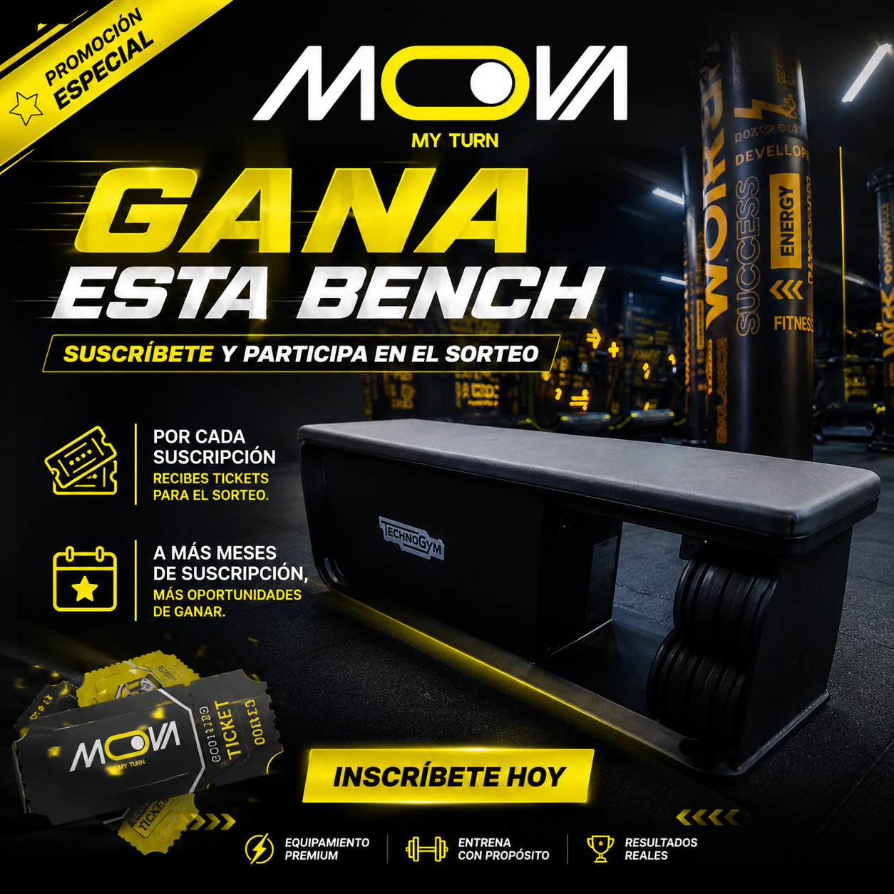 Sorteo Banco de entrenamiento MOOVA